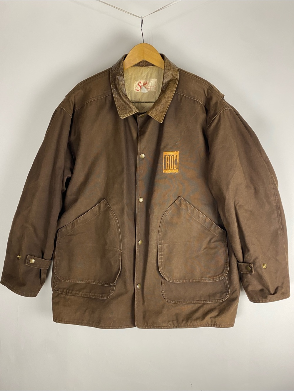 Vtg Sichel Personalized Promotional Sportswear Canvas Jacket ROC Embroidered XL